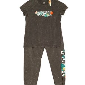 PINK Victoria’s Secret tee and sweats